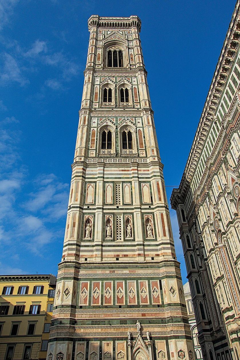 Low-angle view of Giotto's Campanile