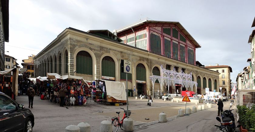 Exterior of Mercato Centrale near San Lorenzo in Florence