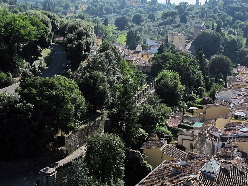 Oltrarno neighborhood view from a tower