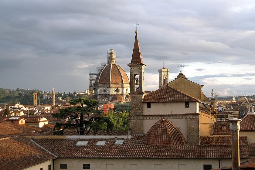 Brunelleschi's dome at sunset