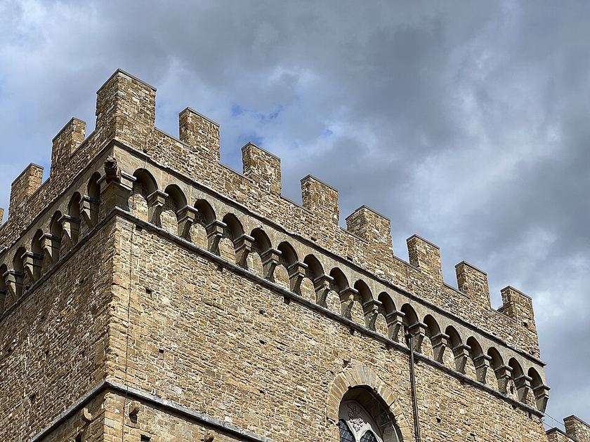 Bargello Palace exterior in Florence
