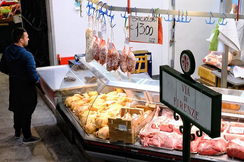 Piazza del Mercato Centrale outside the market hall