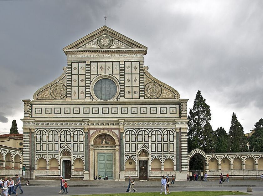 Marble facade of Santa Maria Novella
