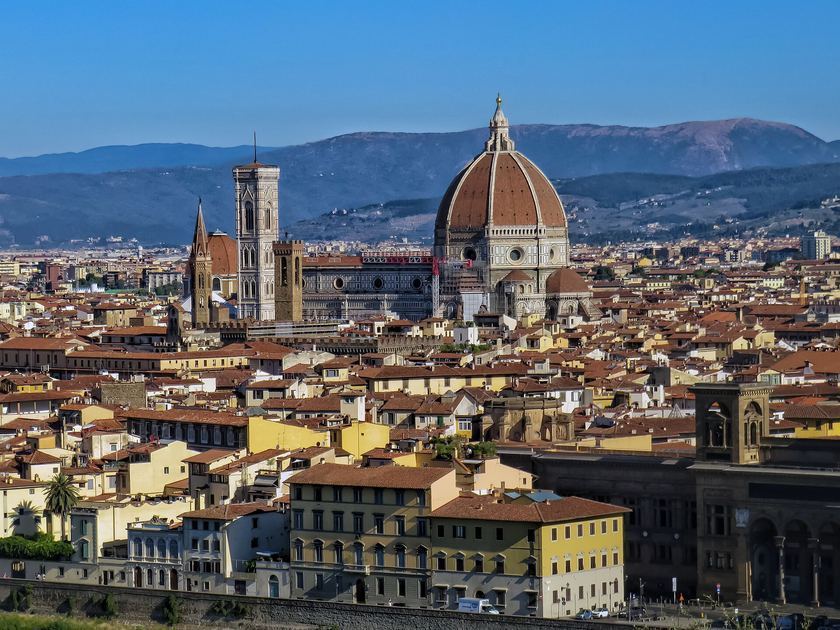 Florence historic centre seen from Piazzale Michelangelo
