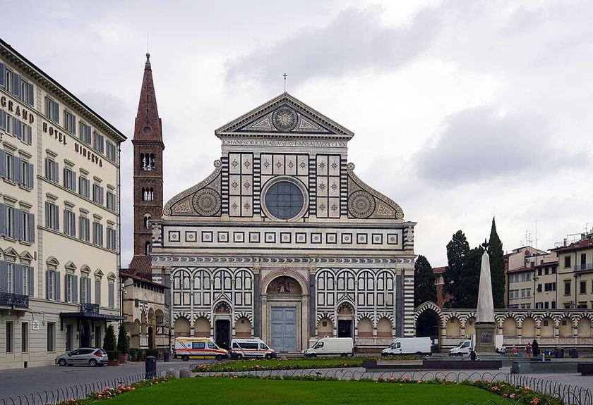 Facade of Santa Maria Novella in Florence