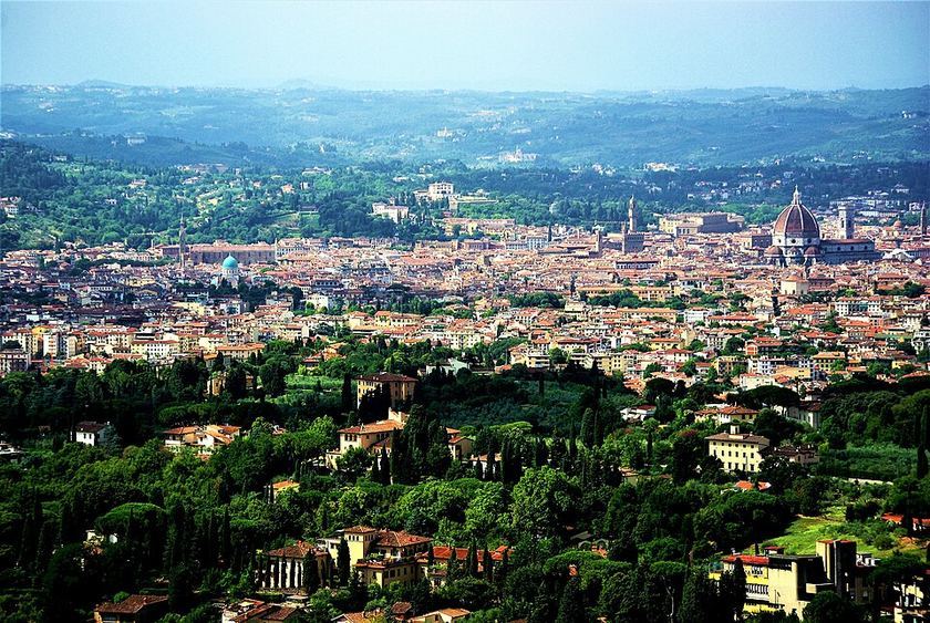 Florence seen from the hills of Fiesole