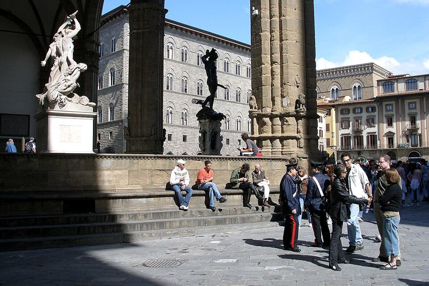 Loggia dei Lanzi on Piazza della Signoria