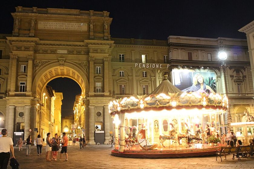 Piazza della Repubblica in central Florence