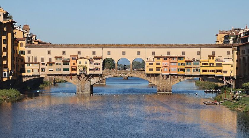 Ponte Vecchio seen from Ponte alle Grazie