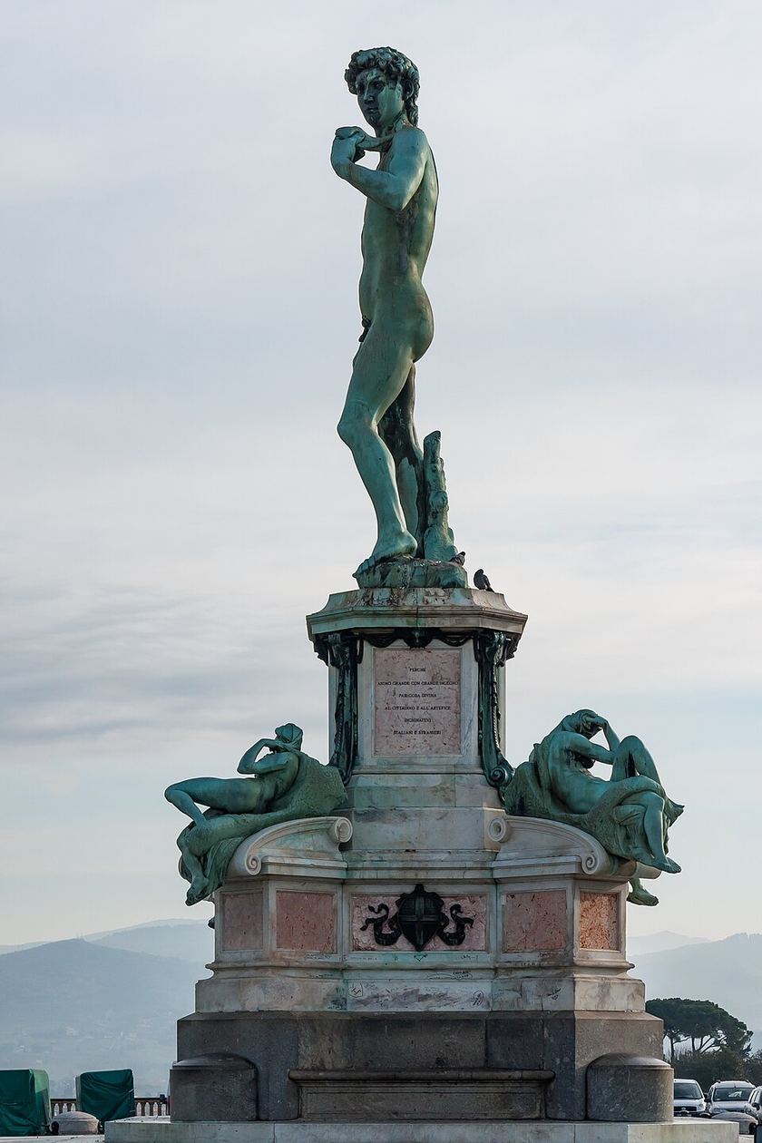 Bronze David replica at Piazzale Michelangelo