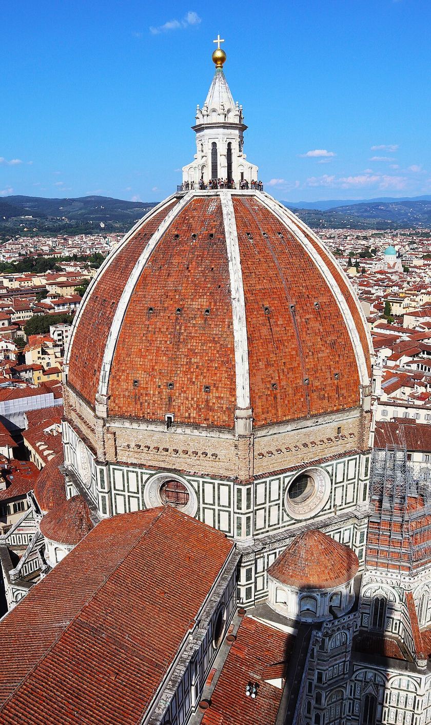Close view of Brunelleschi's dome in Florence